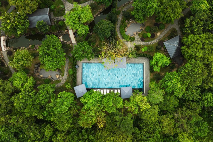 Hồ bơi nhỏ xinh tại Bang Onsen.&nbsp;