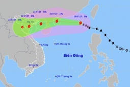 Bão số 3 đang giật cấp 14 trên Biển Đông