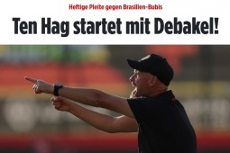 Ten Hag  " chữa ngượng "  vì Leverkusen thua thảm 1-5, Báo Đức  " tổng sỉ vả " 
