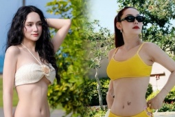 Hoa hậu Hương Giang và dàn mỹ nhân khoe dáng với bikini