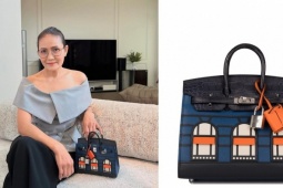 Mẹ Lisa gây chú ý khi xách túi hiệu hơn 265.000 USD