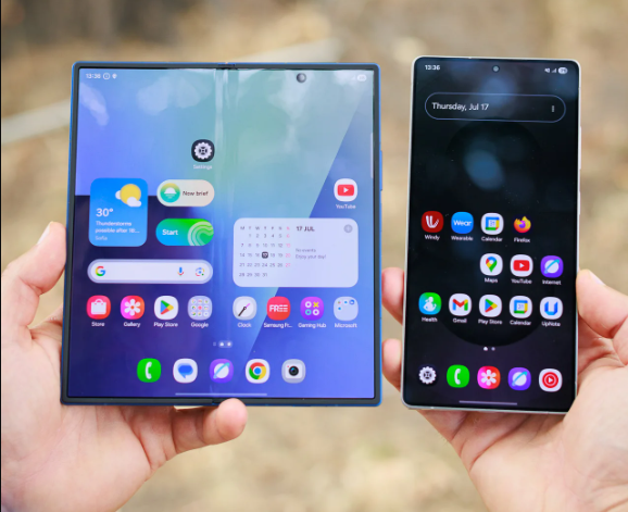 Galaxy Z Fold 7 có lợi thế về màn hình.