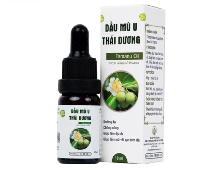Sản phẩm Dầu mù u Thái Dương đang được bán rộng rãi ở các nhà thuốc và sàn thương mại điện tử
