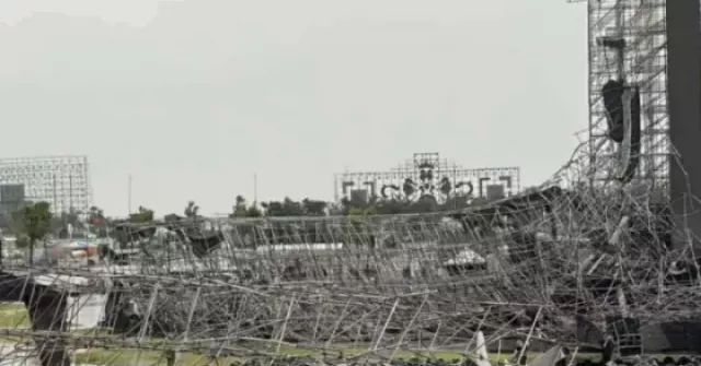 Sân khấu sập vì mưa giông, đêm nhạc có 20 ca sĩ...