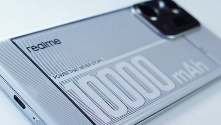 Một concept smartphone Realme đi kèm pin khủng 10.000 mAh.