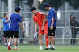 Đình Bắc chấn thương, HLV Kim Sang Sik lo cho hàng công U23 Việt Nam