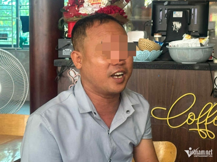 Anh Bùi Văn H. - người phát tín hiệu cầu cứu. Ảnh: T.L
