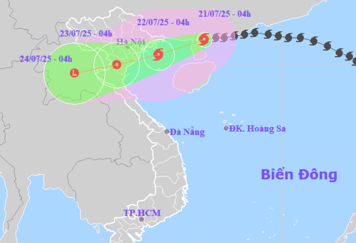 Bão số 3 dự báo mạnh trở lại, cách Quảng Ninh - Hải Phòng 275 km