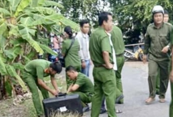 Khám nghiệm hiện trường vụ Nguyễn Văn Tài sát hại mẹ vợ.