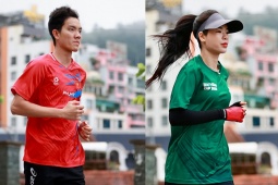 Cận cảnh Bích Tuyền đua thể lực với Thanh Thúy, chờ đấu giải bóng chuyền SEA V-League 2025