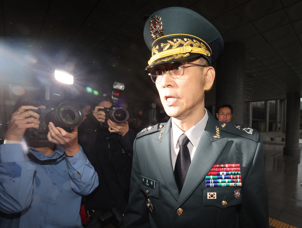 Thiếu tướng Kim Yong-dae, Tư lệnh Bộ chỉ huy tác chiến UAV Hàn Quốc. Ảnh: Yonhap