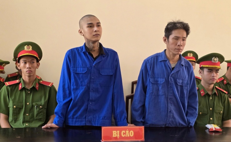 Hai cha con Trung và Thành tại phiên tòa