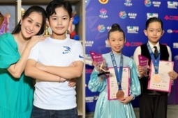 Con trai Khánh Thi mới 10 tuổi đã là tài năng dance sport, theo bố mẹ thi đấu khắp thế giới