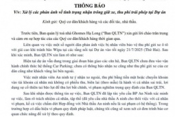 Xác minh thông tin bảo vệ "hét giá" gửi xe 500.000 đồng/đêm tránh bão