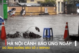 Hà Nội cảnh báo úng ngập nội thành do bão số 3