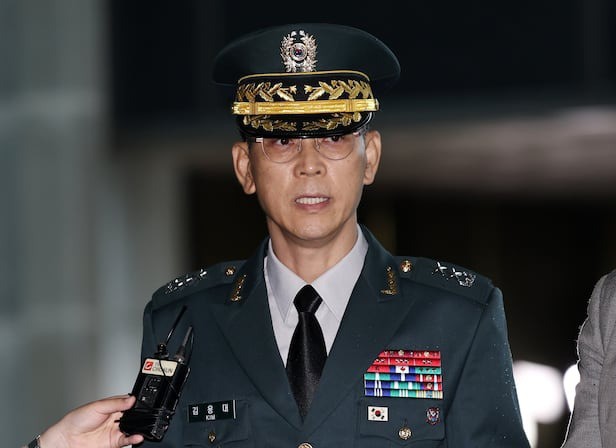 Thiếu tướng Kim Yong-dae, Tư lệnh Bộ chỉ huy tác chiến máy bay không người lái Hàn Quốc. Ảnh: Chosun