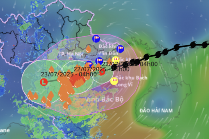 Bão số 3 bắt đầu ảnh hưởng tới đất liền, mưa lớn, gió giật mạnh tới cấp 13
