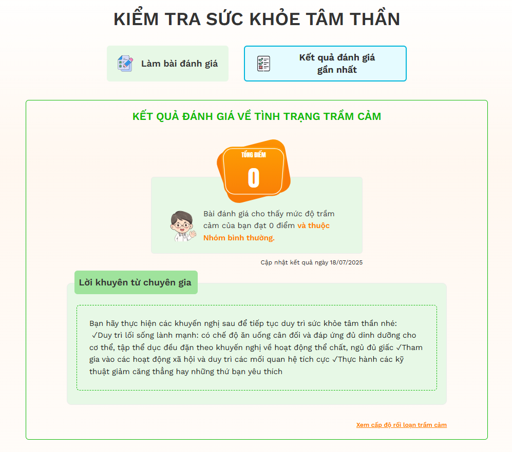 Công cụ hỗ trợ chăm sóc cảm xúc, sức khỏe tinh thần cho người lao động thuộc Phần mềm.