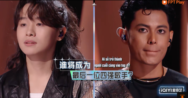 Amsyar Leee (phải) và Chu Phi Ca đối đầu nhau trong bán kết 2.