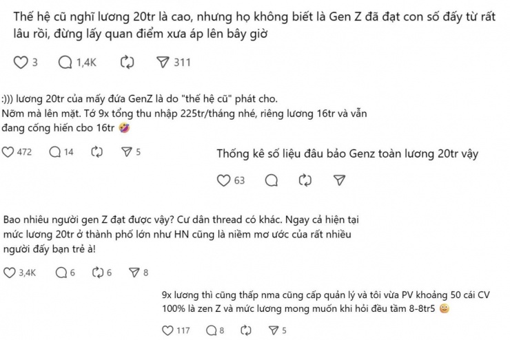 Ồn ào &#34;lương 20 triệu&#34; giữa Gen Z và thế hệ trước: Người trẻ đang theo đuổi điều gì? - 1