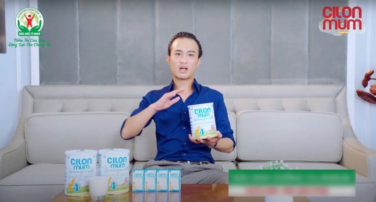 Diễn viên Doãn Quốc Đam quảng cáo cho loại sữa nằm trong đường dây 600 loại sữa giả bị triệt phá vào tháng 4/2025.