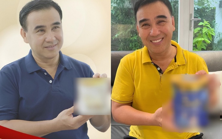 MC Quyền Linh từng quảng cáo nhiều sản phẩm thực phẩm chức năng.