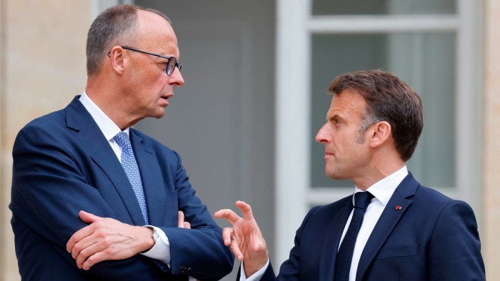 Thủ tướng Friedrich Merz và Tổng thống Pháp Emmanuel Macron. Ảnh: FT