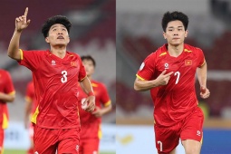 U23 Việt Nam: Lý Đức ghi bàn dũng mãnh, Đình Bắc đánh đầu ăn mừng như Ronaldo