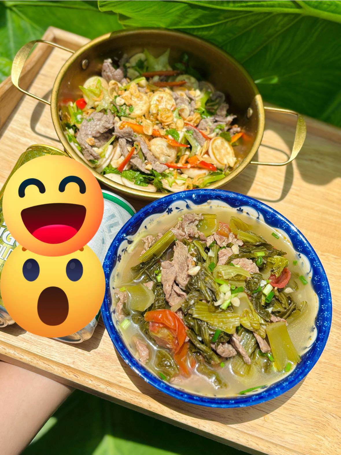 Nộm bò cà pháo - Bò hầm dưa chua