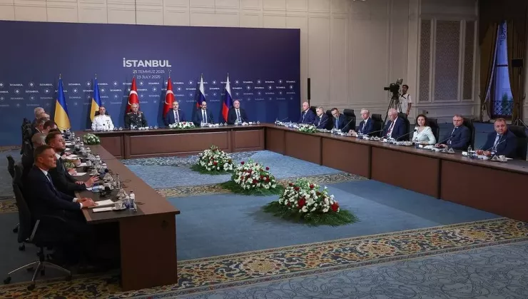 Vòng đàm phán hòa bình thứ ba giữa Nga-Ukraine tại TP Istanbul (Thổ Nhĩ Kỳ) ngày 23-7. Ảnh: TASS
