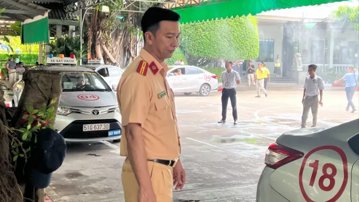 Mỗi đợt sát hạch, các đơn vị đào tạo sẽ thông báo trước khoảng 10 ngày để học viên ôn tập. Ảnh: TN
