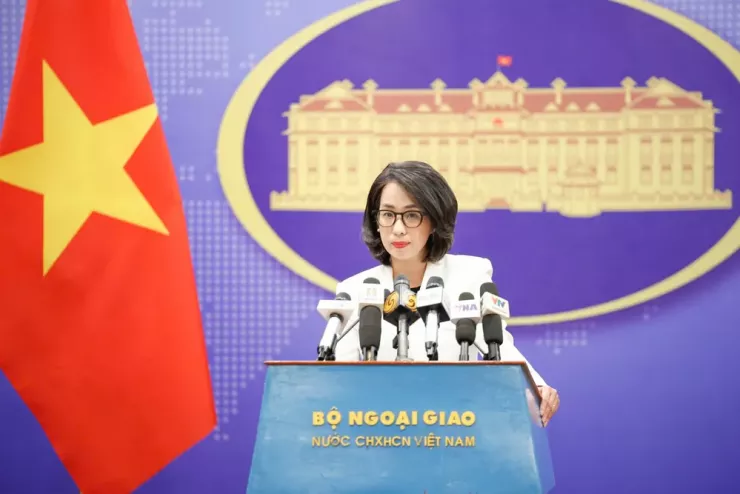 Người Phát ngôn Bộ Ngoại giao Việt Nam Phạm Thu Hằng. Ảnh: NGỌC DIỆP