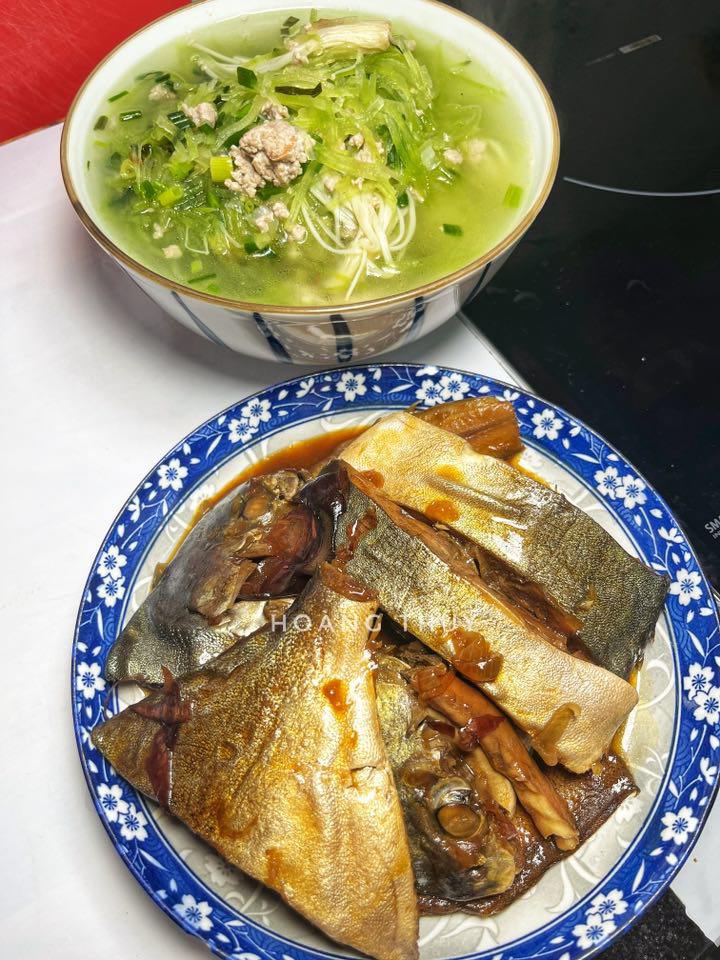 Cá kho - Canh bầu