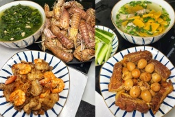 Cơm nhà chỉ cần 1 canh 1 mặn của mẹ bỉm sữa vẫn khiến chồng con mê tít