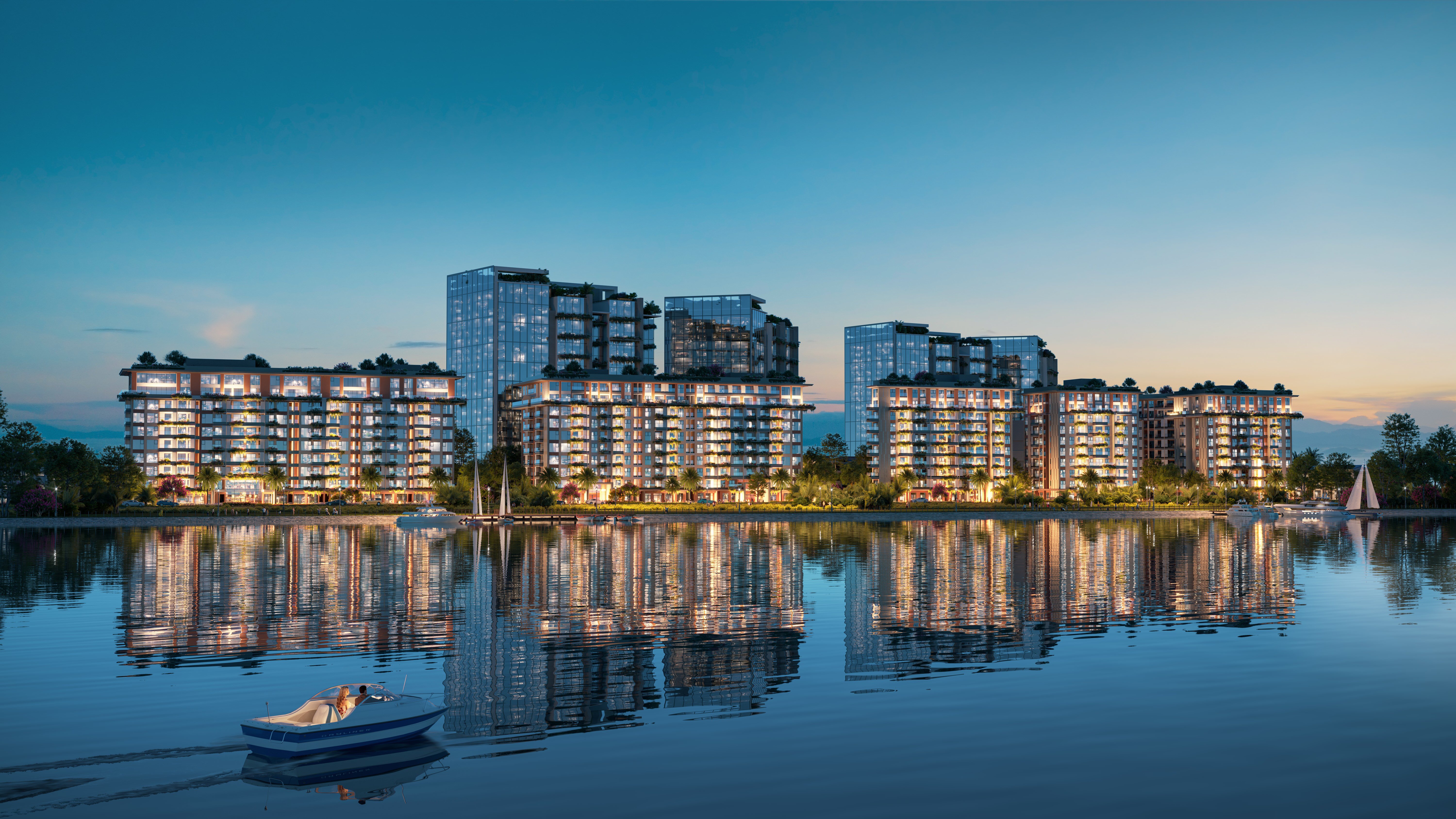 Phối cảnh dự án Eco Riverside – dự án căn hộ cao cấp trung tầng ven sông Thái Bình