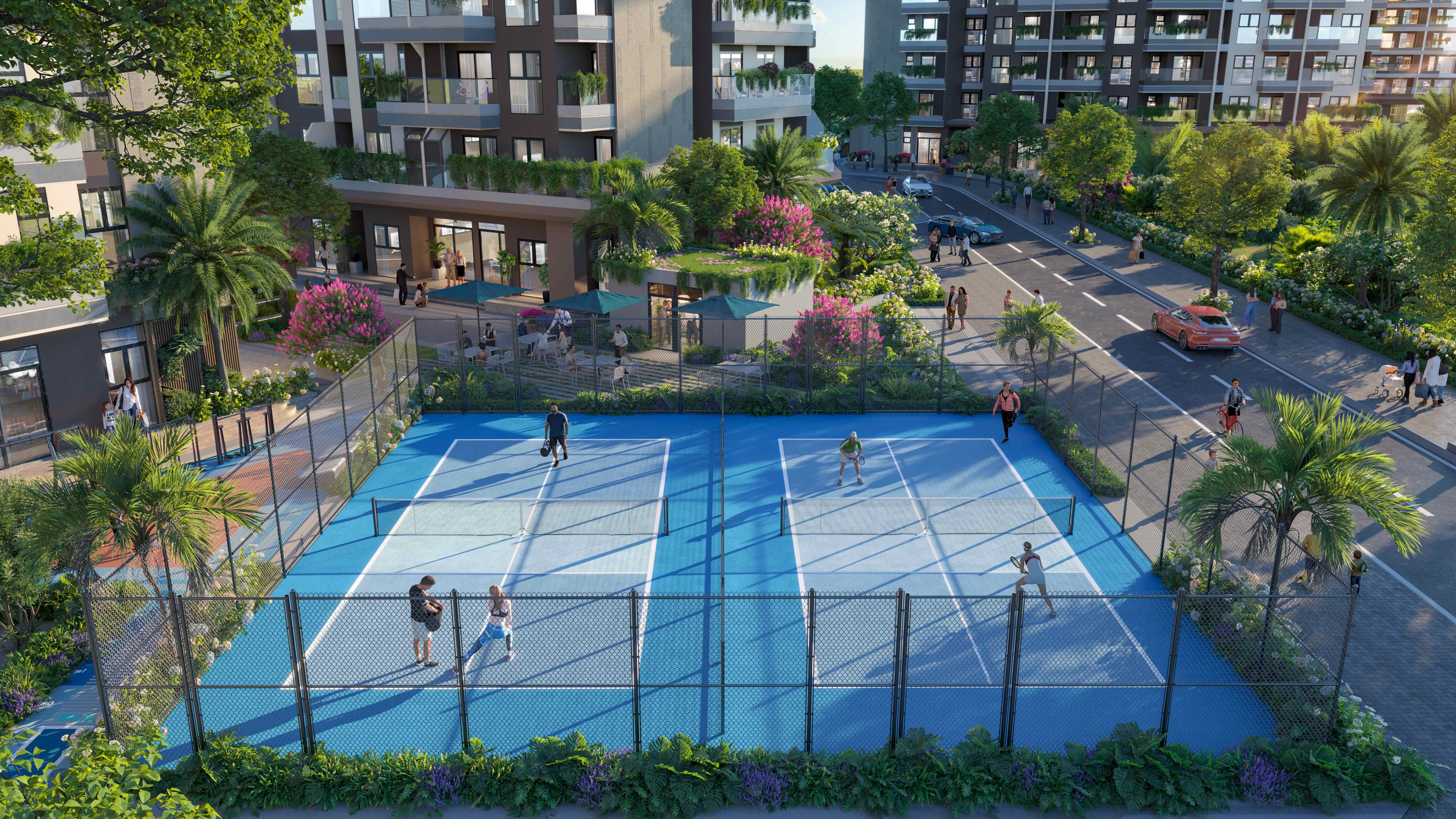 Phối cảnh các tiện ích nội khu của dự án Eco Riverside