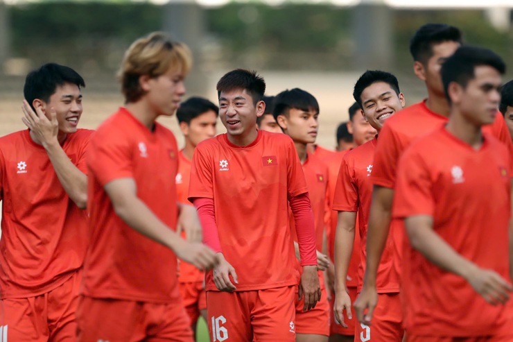 Trước trận đấu quan trọng với U23 Philippines, quan sát thấy hầu hết các tuyển thủ U23 Việt Nam đều tỏ ra khá tự tin.