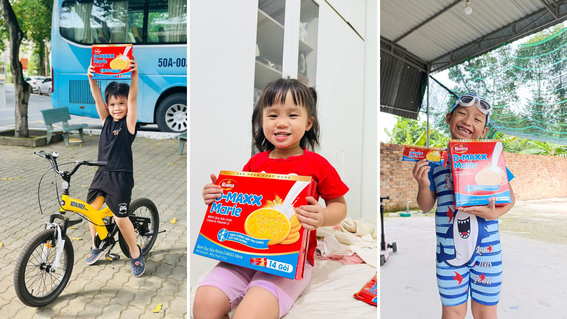 Bánh quy sữa D-MAXX Marie luôn đồng hành trong các hoạt động của các bạn nhỏ và gia đình mùa hè này.