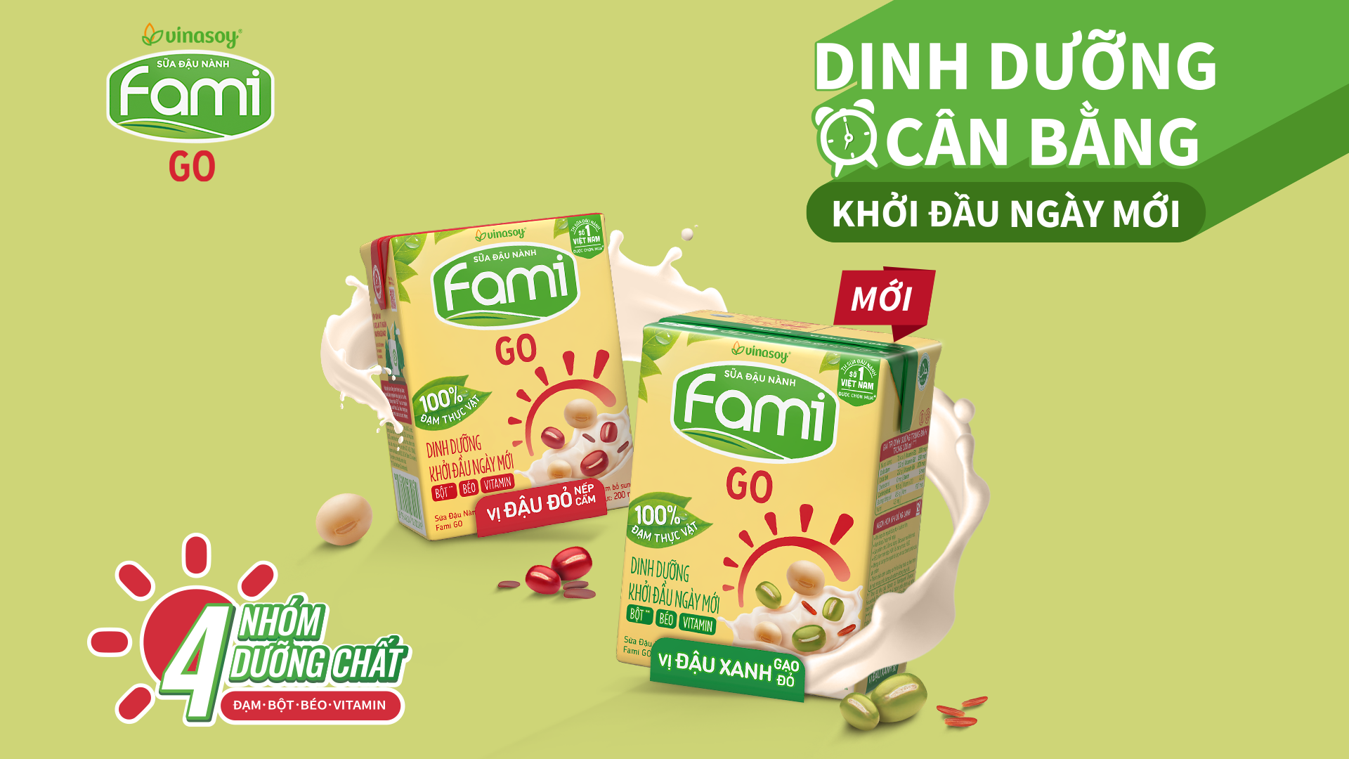 Đầy đủ 4 nhóm dưỡng chất, Fami Go là lựa chọn dinh dưỡng phù hợp để khởi đầu ngày mới