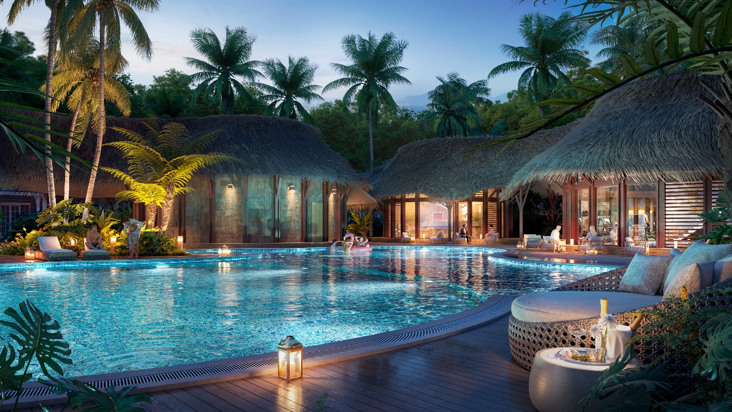 Bể bơi điện phân muối tại clubhouse