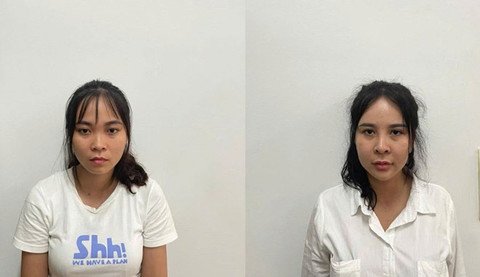 Hai chị em ruột bị bắt giữ (ảnh: CACC)