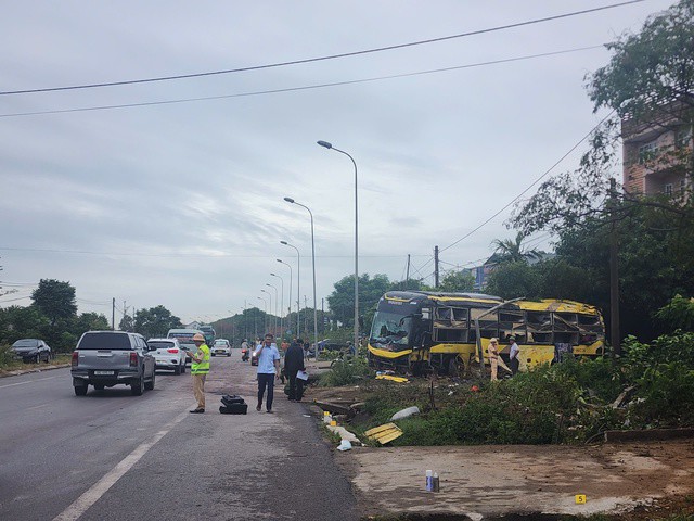 Hiện trường vụ tai nạn.