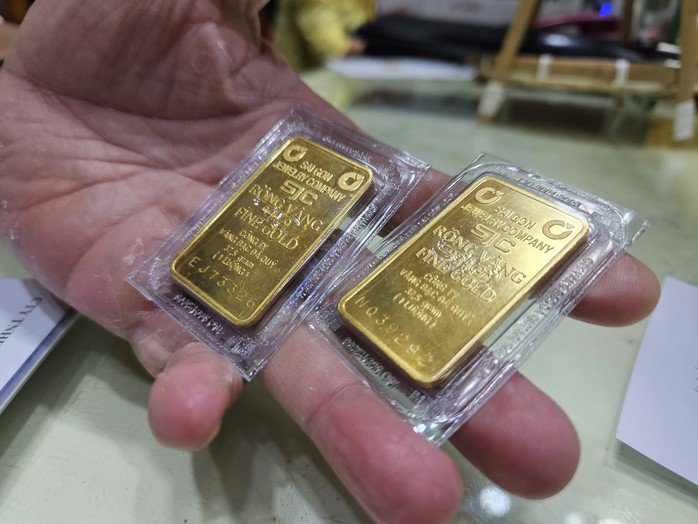 Giá vàng miếng SJC giảm 1 triệu đồng trong 2 ngày qua