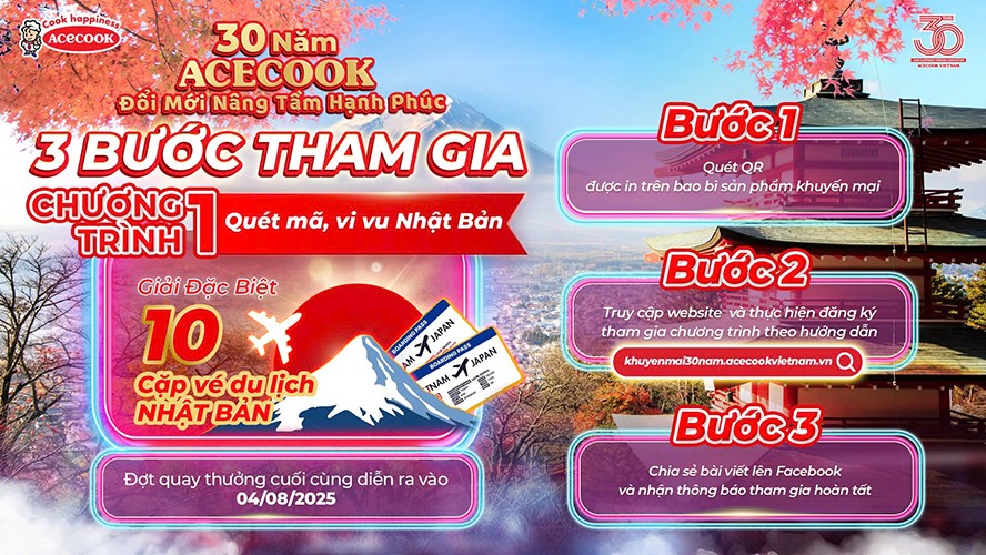 5 ngày 4 đêm khám phá xứ sở hoa anh đào chỉ cách bạn 3 bước tham gia đơn giản