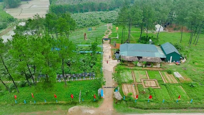 Trang trại rộng 5ha của chị Thuỷ tại xã Kim Ngân, tỉnh Quảng Trị.
