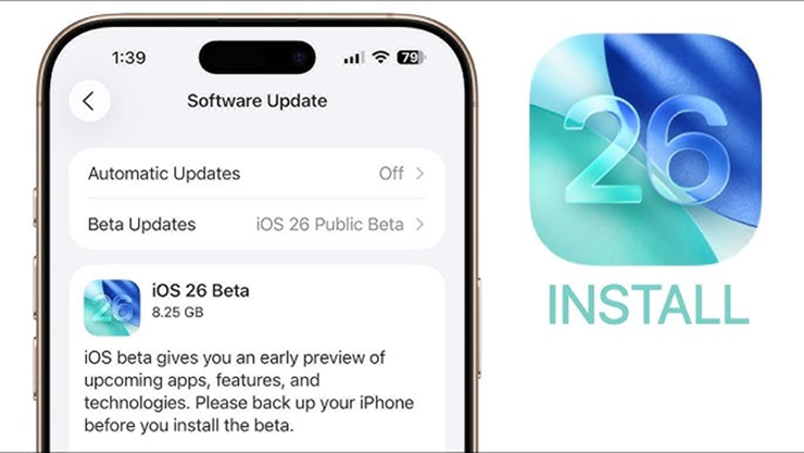 Apple đã phát hành bản iOS 26 Beta cho mọi người dùng.