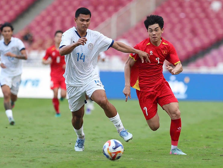 Trực tiếp bóng đá U23 Việt Nam - U23 Philippines: Thẻ đỏ trực tiếp phút 90+5 (Hết giờ) - 11