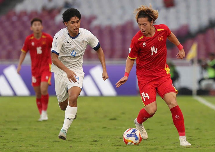 Trực tiếp bóng đá U23 Việt Nam - U23 Philippines: Thẻ đỏ trực tiếp phút 90+5 (Hết giờ) - 12