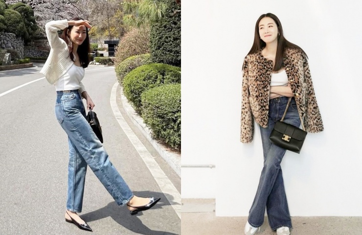 Nhiều lần cô kết hợp tank top với quần denim, áo khoác da báo hoặc cardigan len, giày thể thao (hay giày mũi nhọn) và túi Celine. Minh tinh kết hôn tháng 3/2018, chồng kém cô chín tuổi, sinh một con gái.