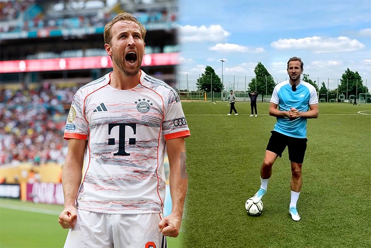Pha chạm bóng ảo diệu của Harry Kane khiến CĐV Bayern Munich phát cuồng
